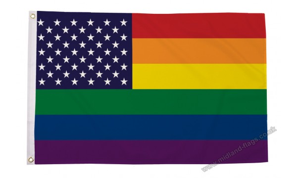 Rainbow USA (New Glory) Flag